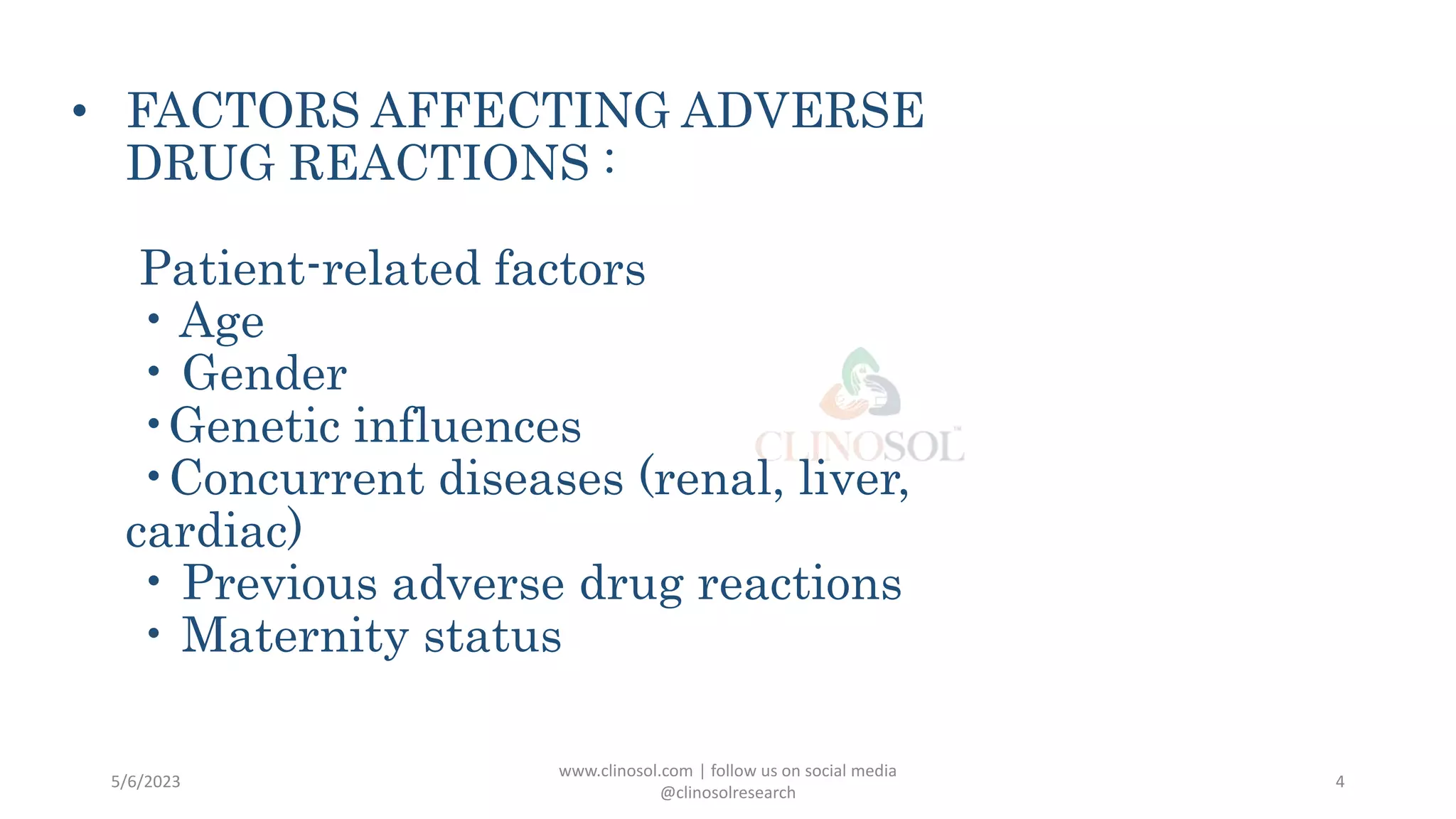 What is an adverse drug reaction and different types of ADRS | PPTX