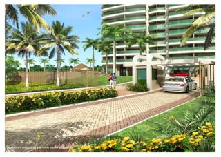 Perspectiva artística da guarita de acesso ao Edifício 