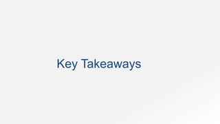 Key Takeaways
 