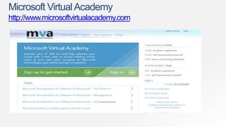 Microsoft Virtual Academy
http://www.microsoftvirtualacademy.com
 