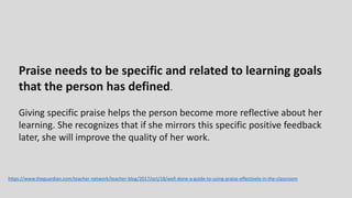 Process Person Praise Examples Praise | PDF