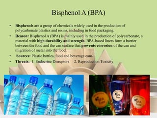 Toxic Chemicals in Food Packaging | PPTX