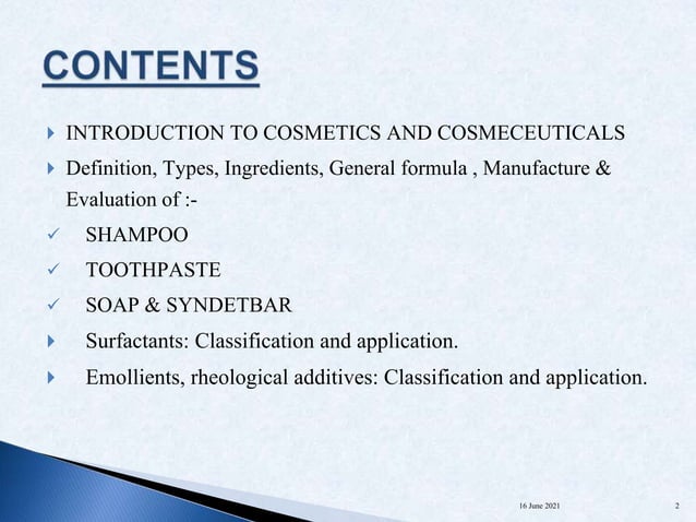 Formulation Building blocks: Building blocks for different product ...