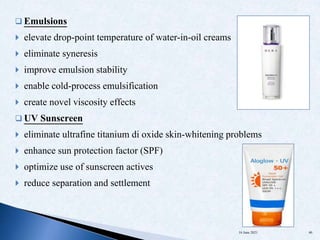 Formulation Building blocks: Building blocks for different product ...