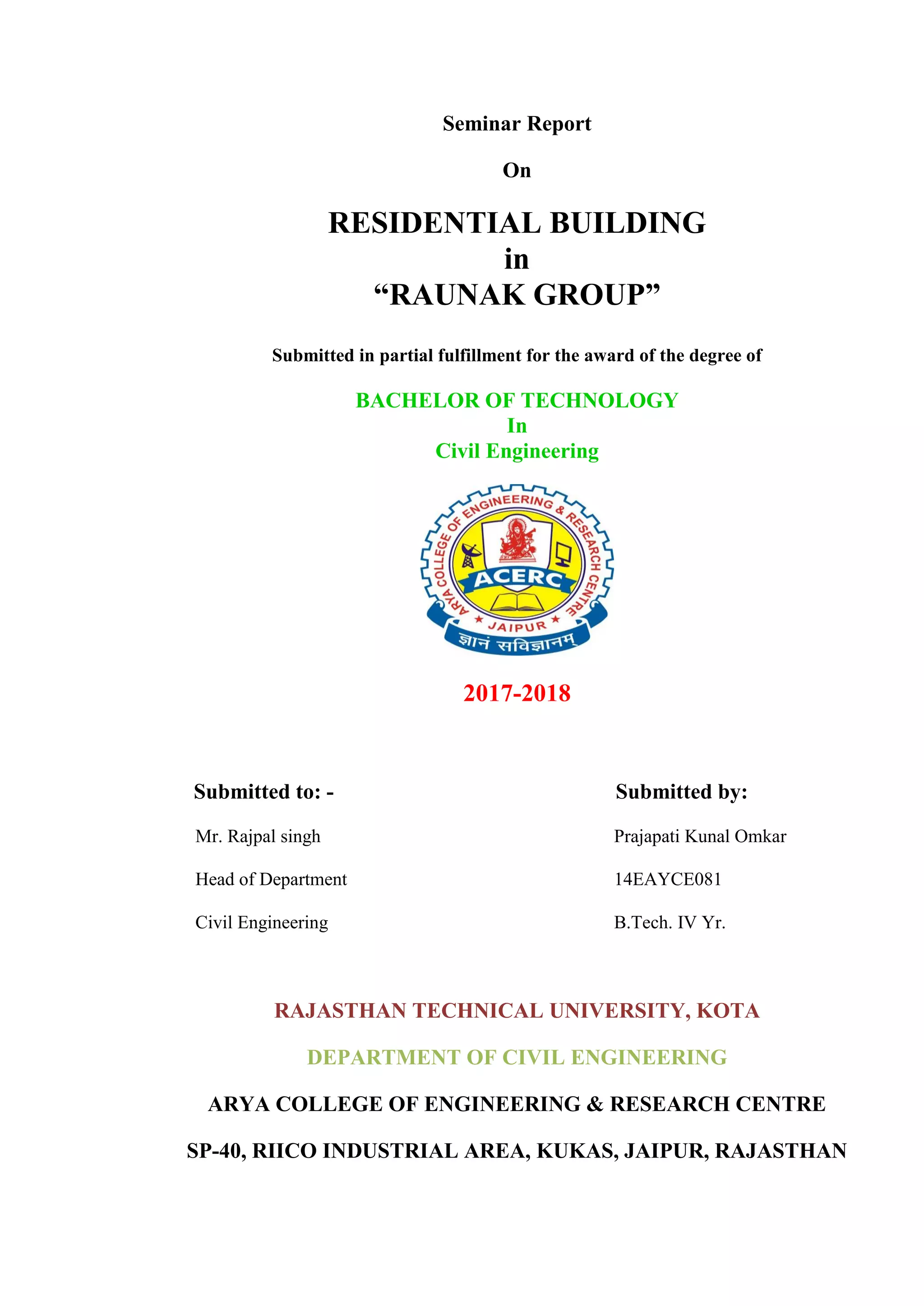 RESIDENTIAL CONSTRUCTION BUILDING | PDF