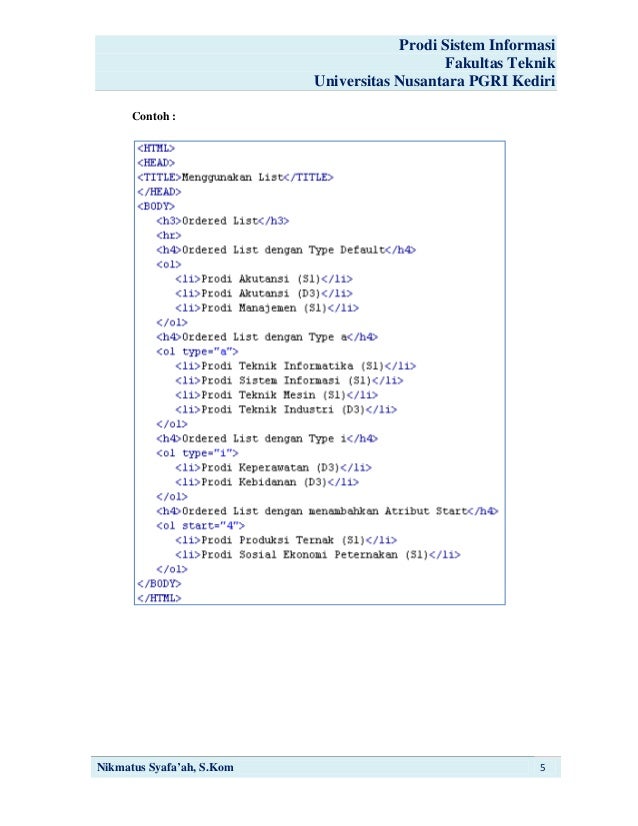 Disain Pemrograman Web
