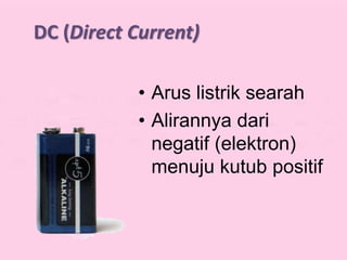 Prakarya - Arus AC dan DC | PPTX