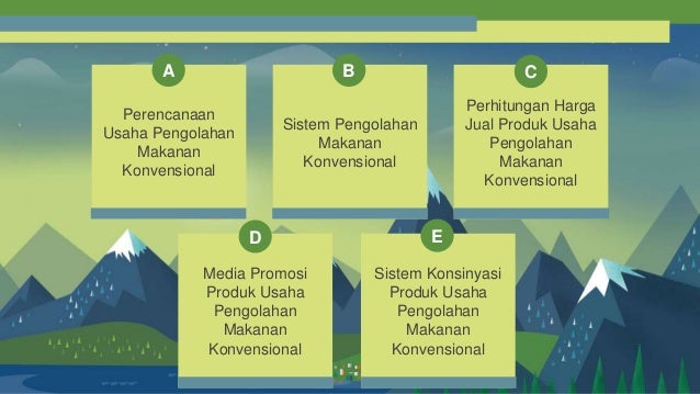 Perancangan Usaha Pengolahan Makanan Fungsional