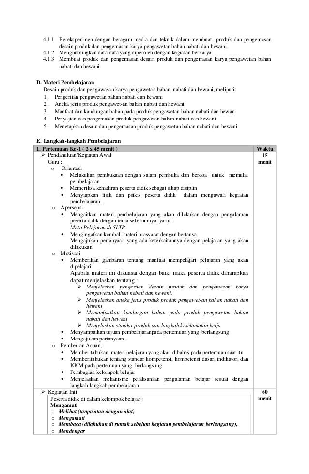 Contoh Soal Essay Pengolahan Makanan Nabati Dan Hewani Kelas X