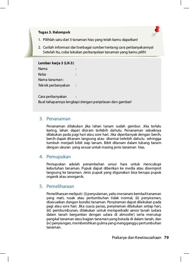 Prakarya Dan Kewirausahaan Edisi Revisi 2017 Semester 2 Untuk Sma Kel