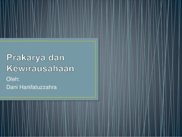 Prakarya dan kewirausahaan Lembar Kerja 1