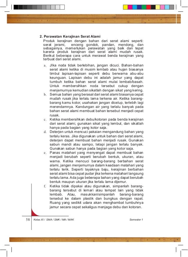 Prakarya semester 1 Kelas 11