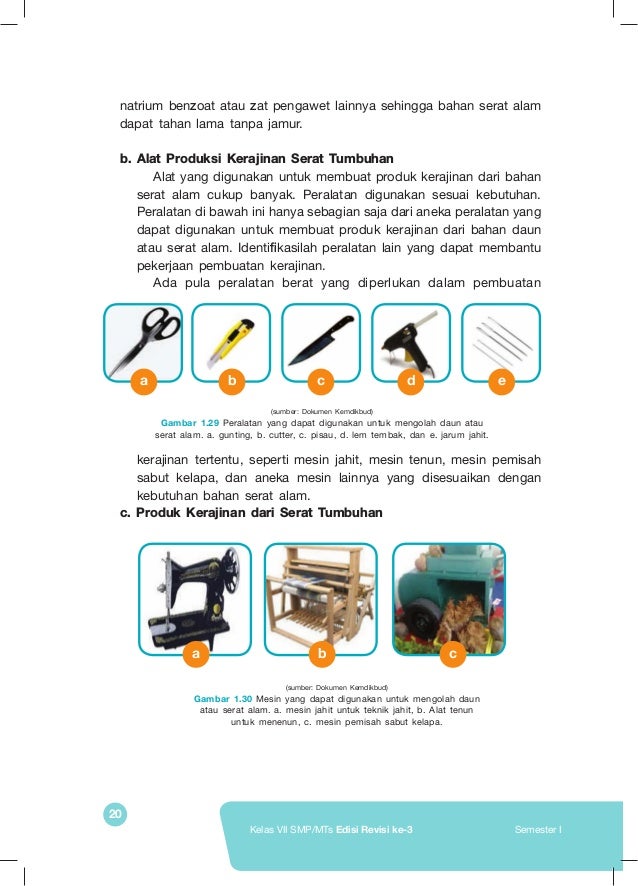 Prakarya semster 1 kls 7 revisi 2021