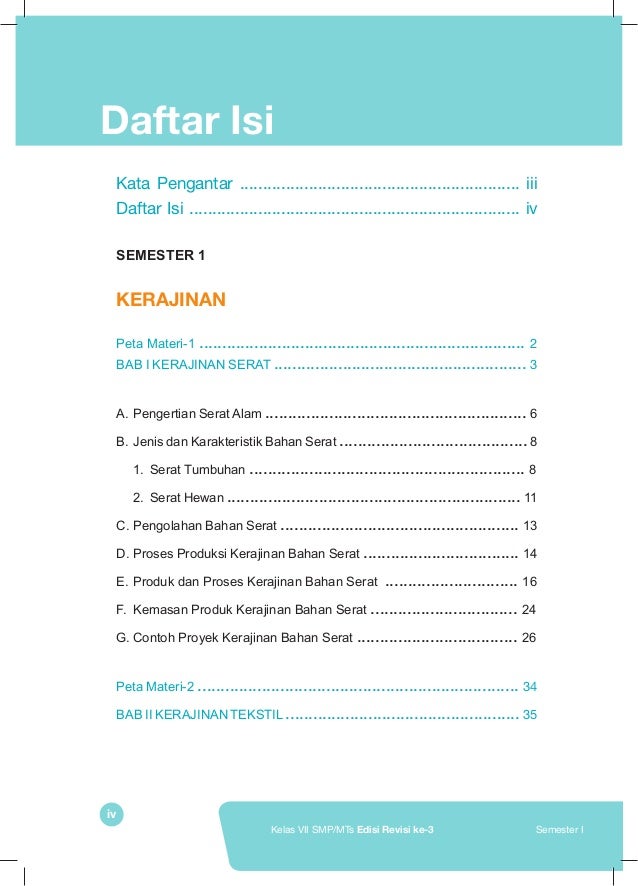 Prakarya Semster 1 Kls 7 Revisi 2017