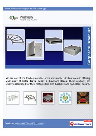 We are one of the leading manufacturers and suppliers instrumental in offering
wide array of Cable Trays, Bends & Junctions Boxes. These products are
widely appreciated for their features like high durability and flameproof nature.
 