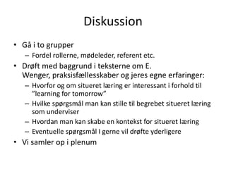 Praksisfællesskaber | PPTX