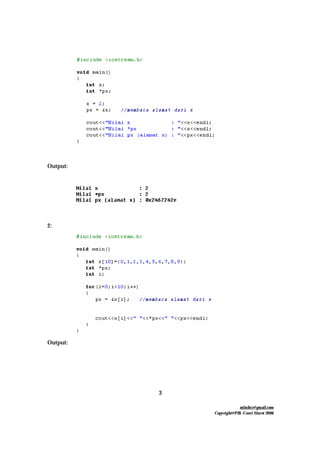 mfachrz@gmail.com
Copyright@PIK-Unsri Maret 2006
3
Output:
2:
Output:
 