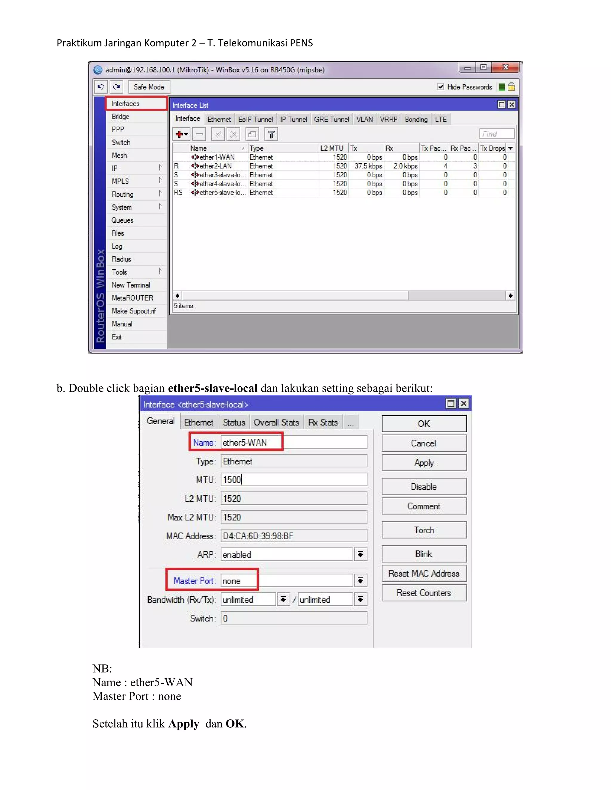 Praktek Mikrotik Router Dan Tata Cara Pdf