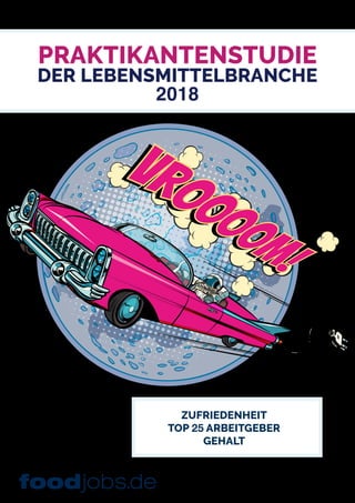 ZUFRIEDENHEIT
TOP 25 ARBEITGEBER
GEHALT
PRAKTIKANTENSTUDIE
DER LEBENSMITTELBRANCHE
2018
 