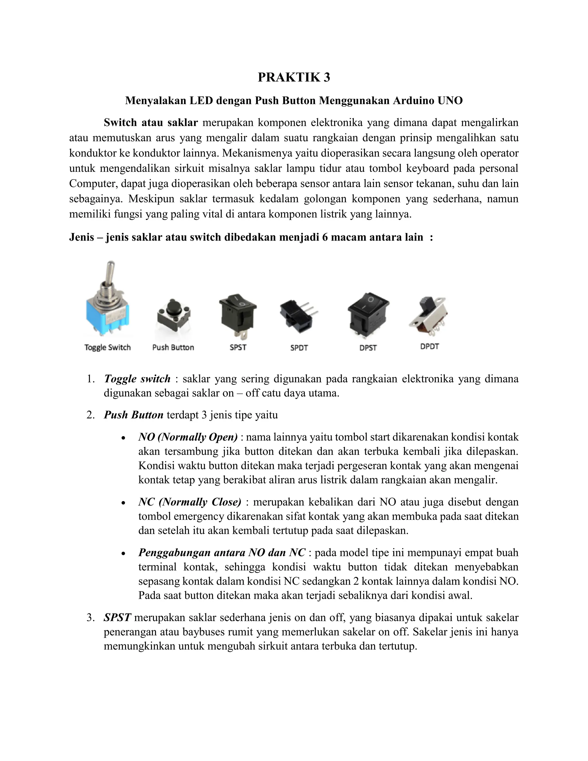 PRAKTIK ARDUINO UNO SMK NEGERI 7 SAROLANGUN | PDF