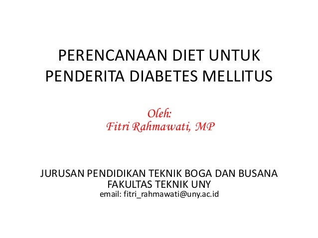 Praktik diet diet diabetes mellitus