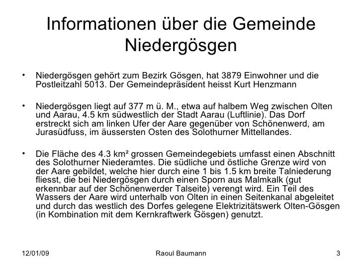 Praktikum Bei Der Gemeinde Niedergosgen
