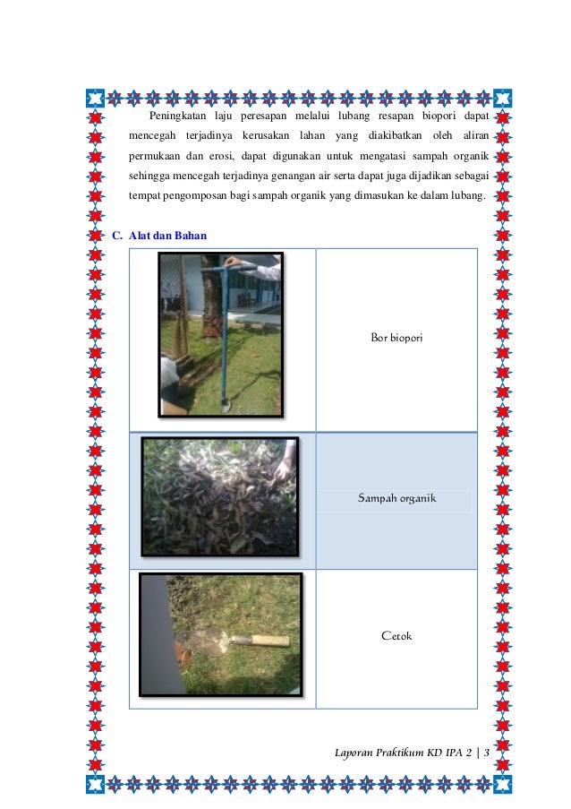 Praktikum Pembuatan Lubang Biopori