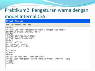Materi CSS Dasar | PPT