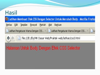 Materi CSS Dasar | PPT