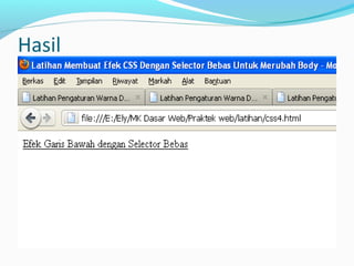 Materi CSS Dasar | PPT