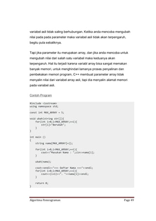 Praktikum Algoritma Pemrograman | PDF