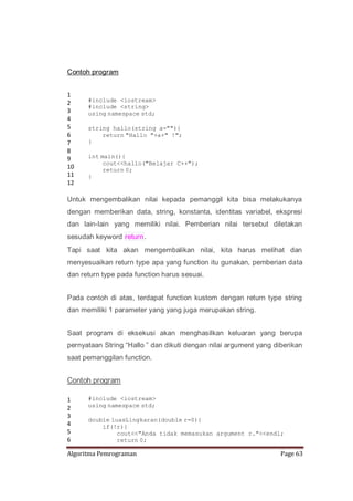 Praktikum Algoritma Pemrograman | PDF