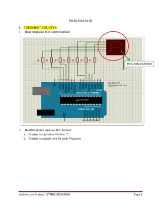 Praktikum ii driving led dengan arduino | PDF