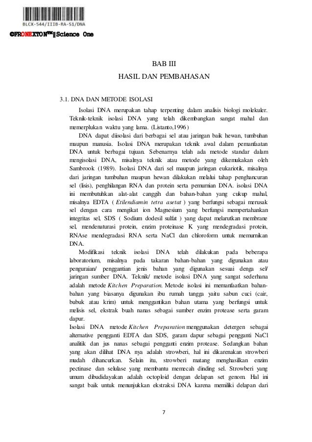 Laporan Praktikum Isolasi Dna Dengan Metode Kitchen