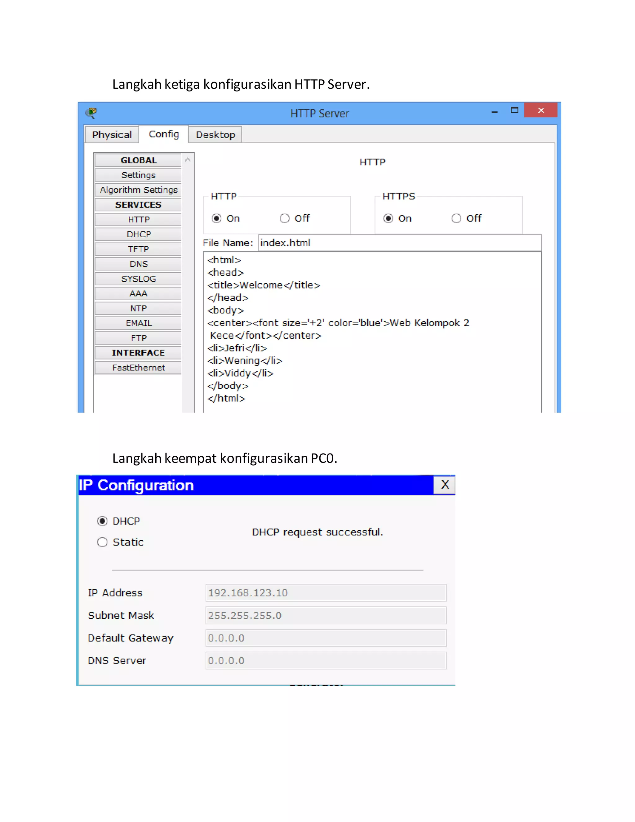 Praktikum jaringan komputer 3 dns server eksperimen | DOCX