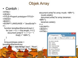 Praktikum javascript | PPT