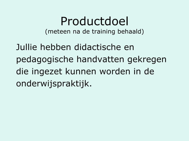 Praktische didactiek en pedagogiek
