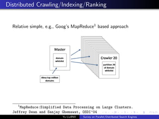 Survey on Parallel/Distributed Search Engines | PPT