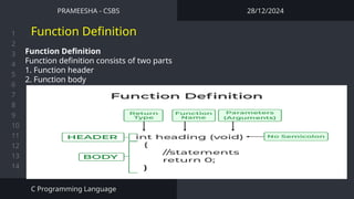 PASSING ONE DIMENSIONAL ARRAY AS ARGUMENT PPT.pptx