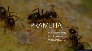 PRAMEHA
Dr.Akshay Shetty
Asst.Professor
SSRAMCH Inchal
This Photo by Unknown Author is licensed under CC BY-SA
 