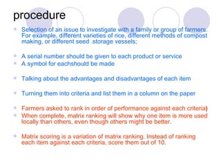 Pra Methods Ismp Pra methods | PPT