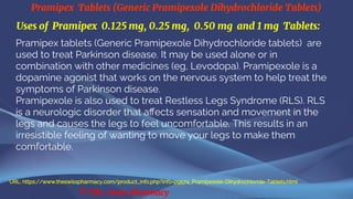 Primpex Generic Name Pramipex Tablets (Generic Pramipexole Dihydrochloride Tablets) | PDF