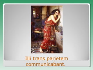 Ill i  trans pariete m  communicabant. 