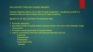 BEHAVIOURAL COUNSELLING SPECIFIC TECHNIQUES | PPT