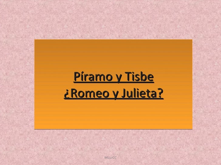 Píramo y tisbe