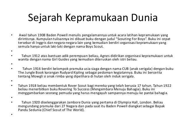 Sejarah Pramuka