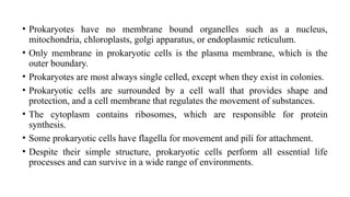 Comprehensive Overview of Prokaryotic and Eukaryotic Cells in ...