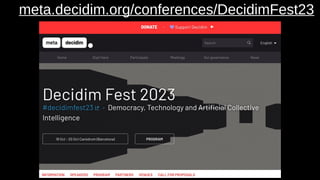 meta.decidim.org/conferences/DecidimFest23
 