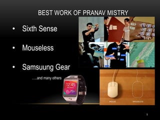 Mouseless Computer Pranav mistry | PPTX
