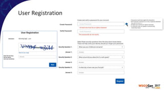 User Registration
 